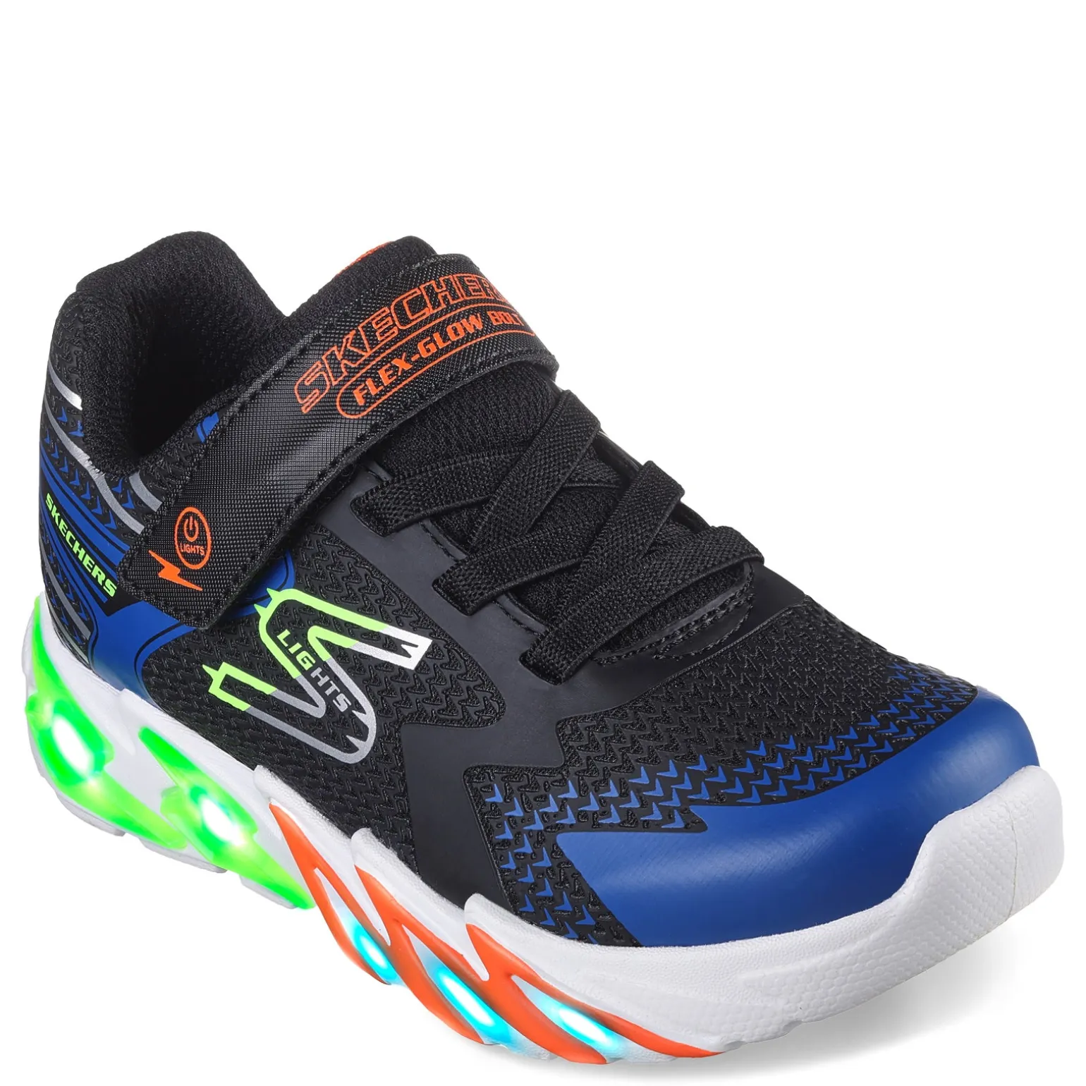 Boy's Skechers, S Lights: Flex-Glow Bolt Sneaker - Little Kid