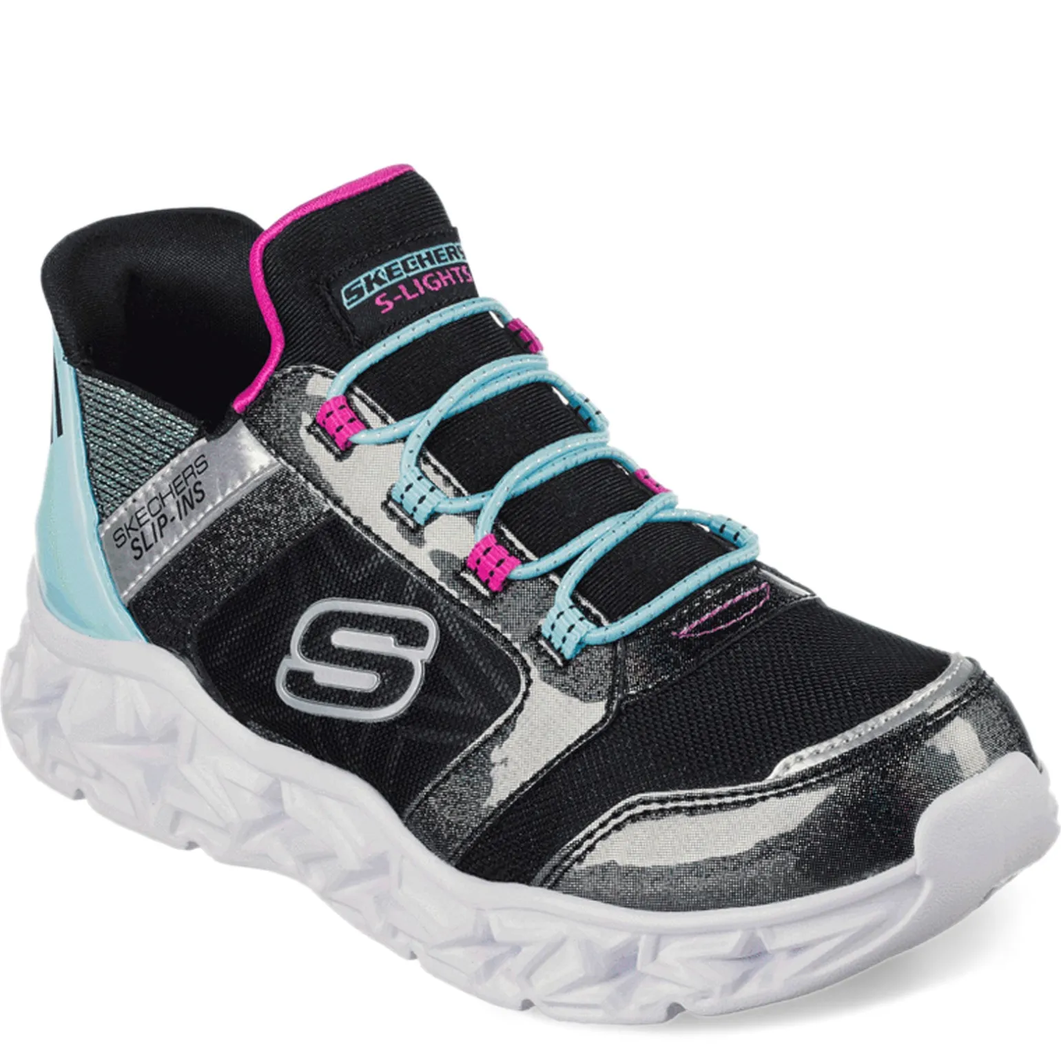 Girl's Skechers, Galaxy Lights - Bright Cosmic Sneaker - Little Kid
