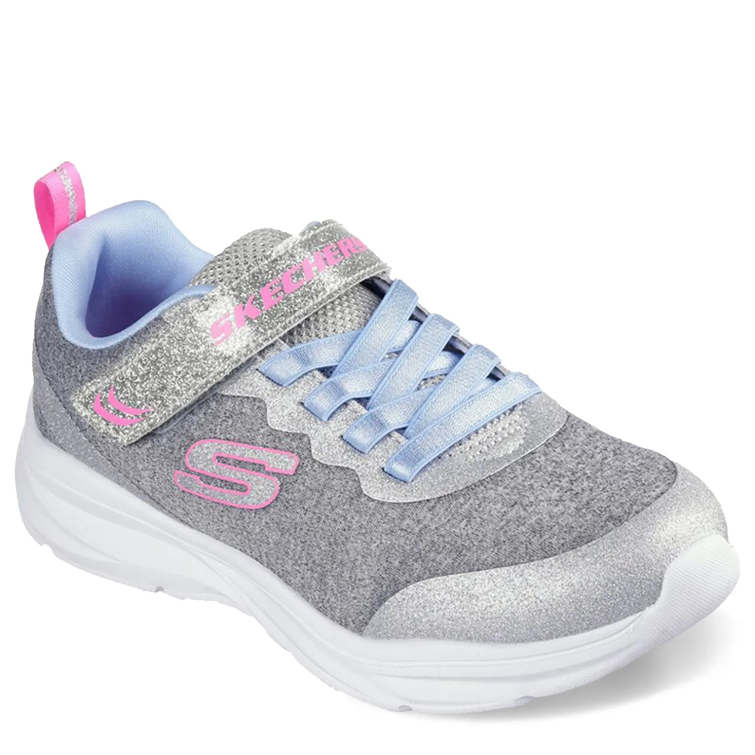 Girl's Skechers, Power Jams - Everyday Bestie Sneaker - Wide Width - Little Kid