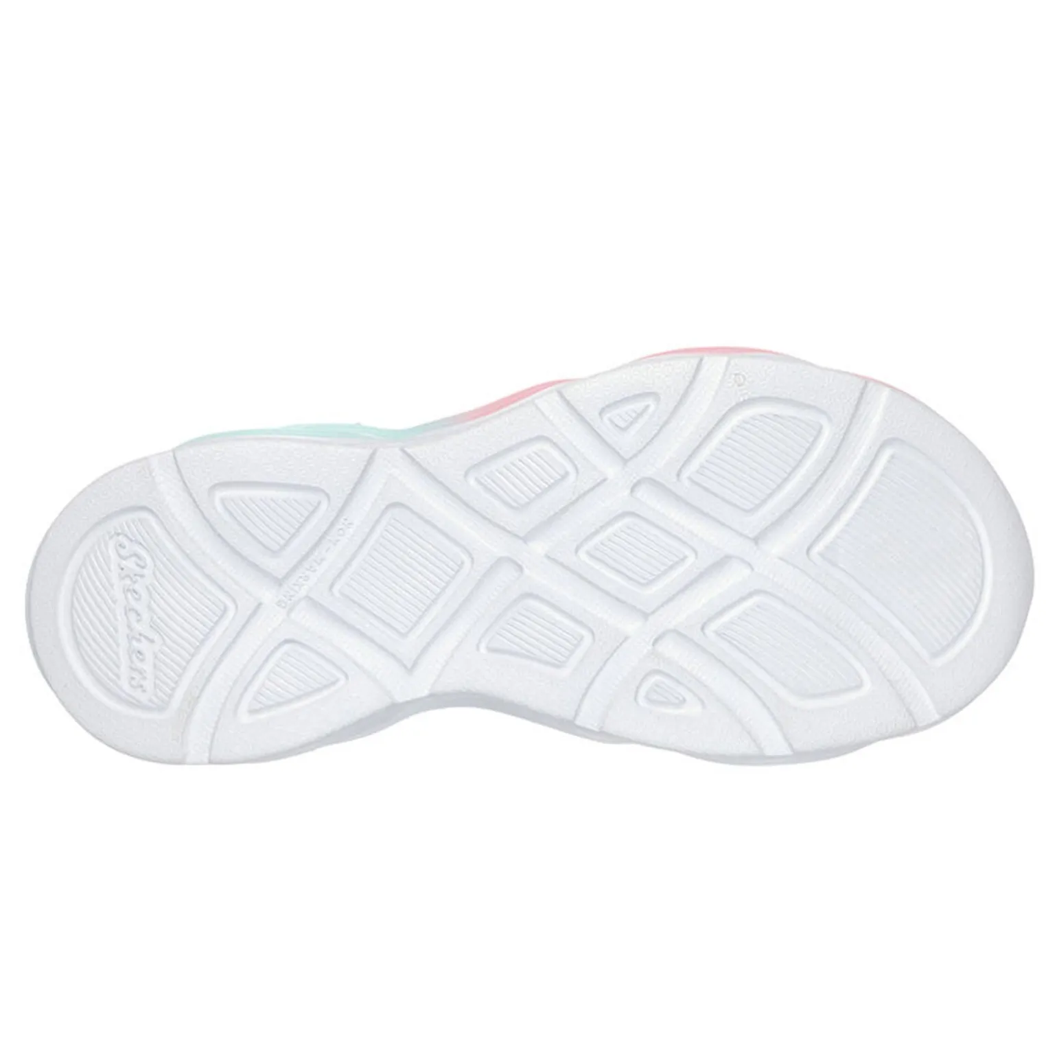 Girl's Skechers, S-Lights: Twisty Glow - Sorbet Swirl Sneaker - Little Kid