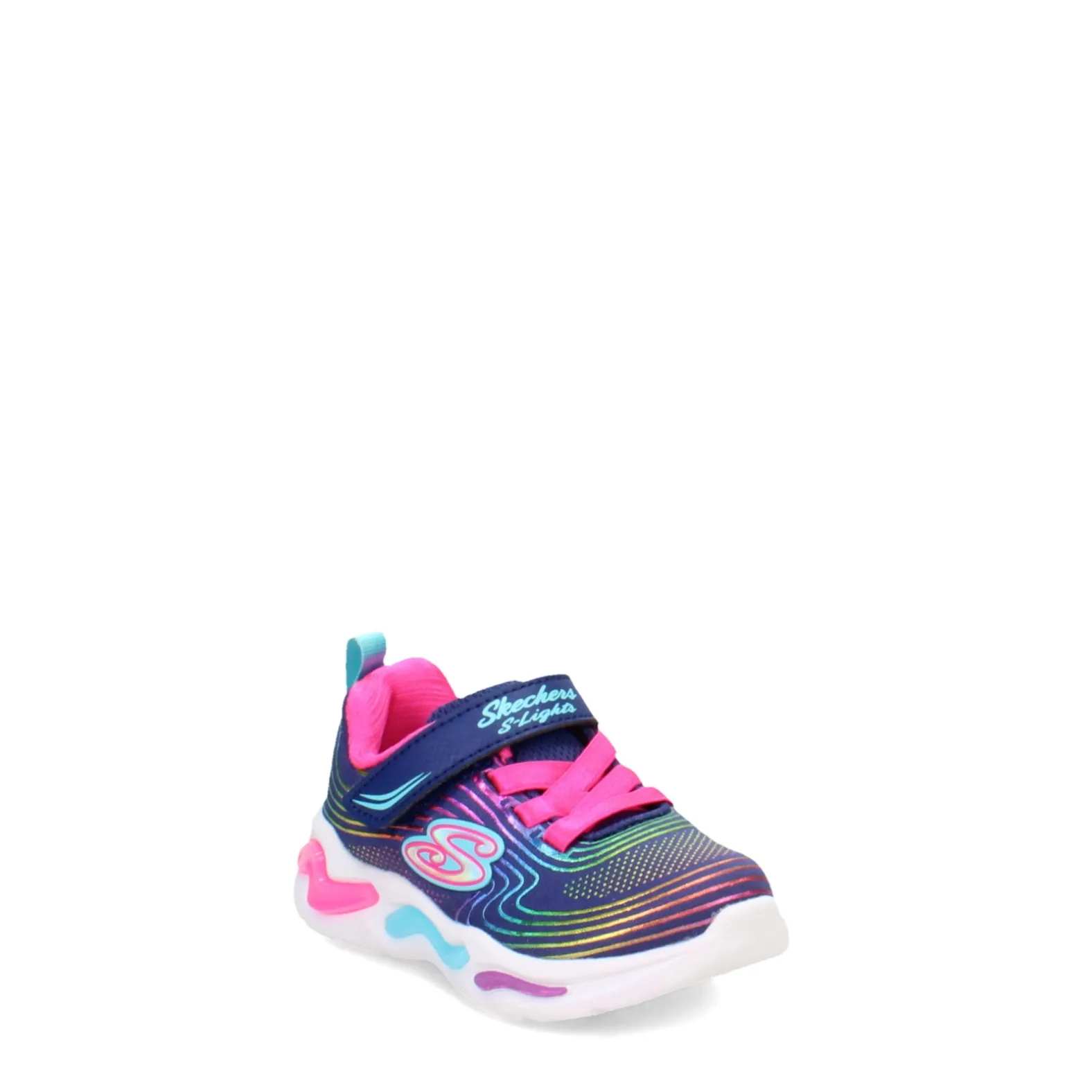 Girl's Skechers, S Lights: Wavy Beams Sneaker - Toddler
