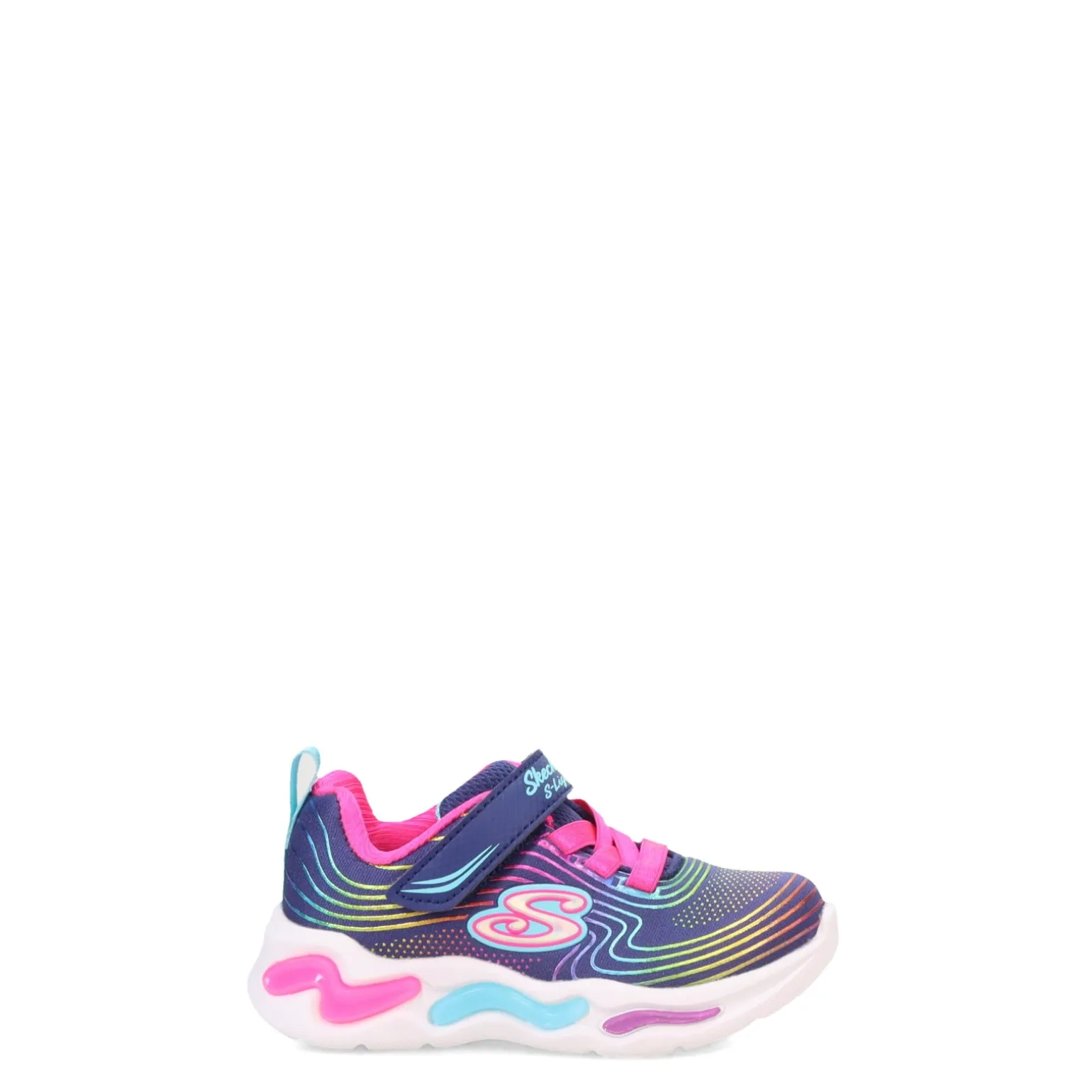 Girl's Skechers, S Lights: Wavy Beams Sneaker - Toddler