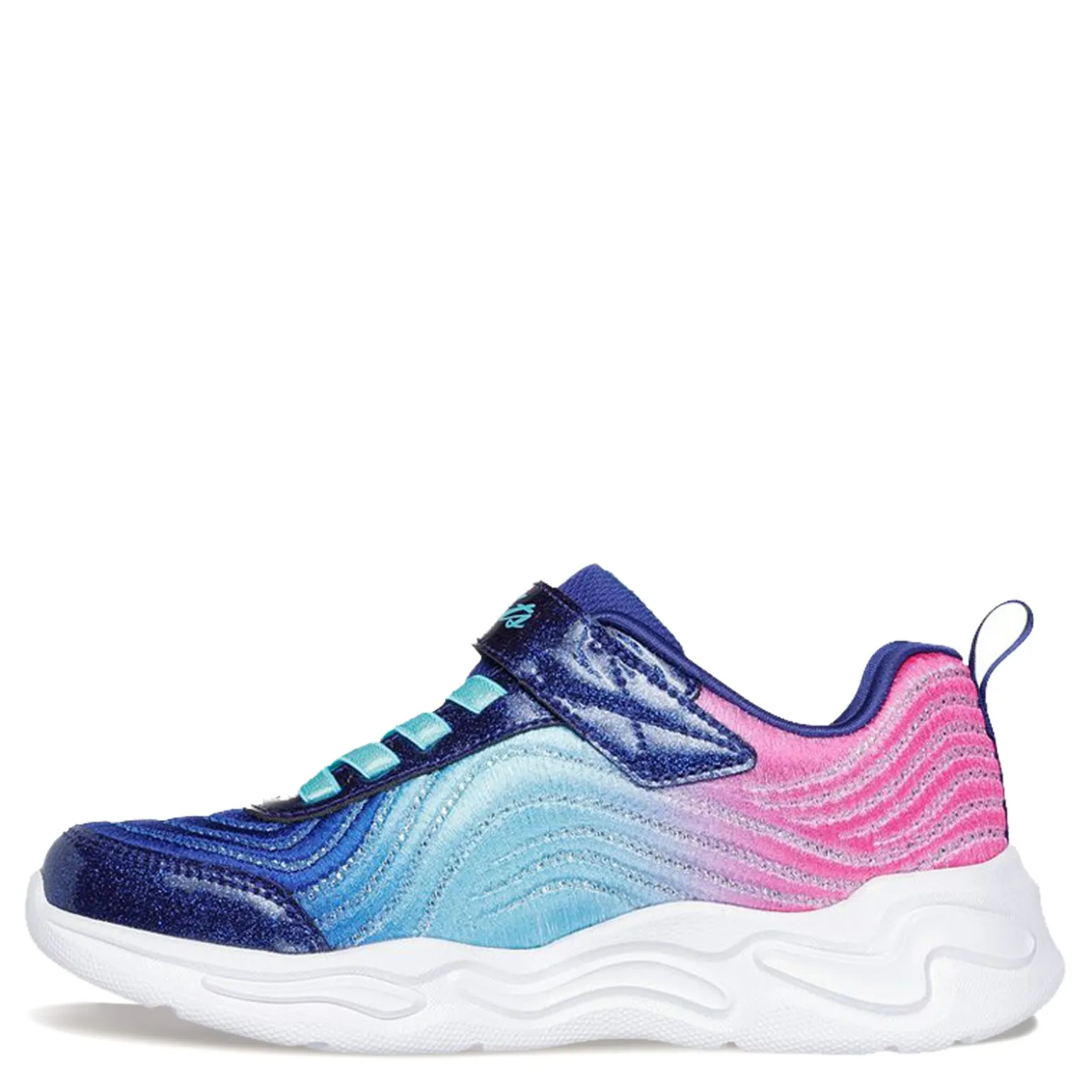Girl's Skechers, S-Lights: Wavy Beams - Ombre Express Sneaker - Little Kid