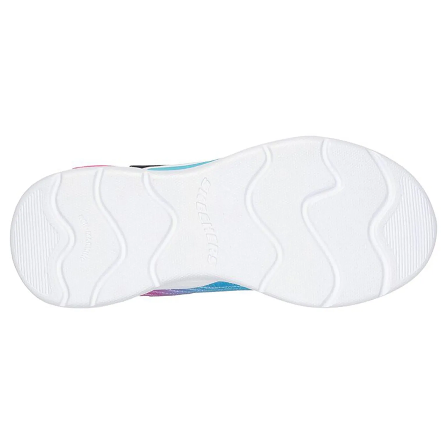 Girl's Skechers, S-Lights: Wavy Beams - Ombre Express Sneaker - Little Kid