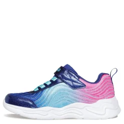 Girl's Skechers, S-Lights: Wavy Beams - Ombre Express Sneaker - Little Kid