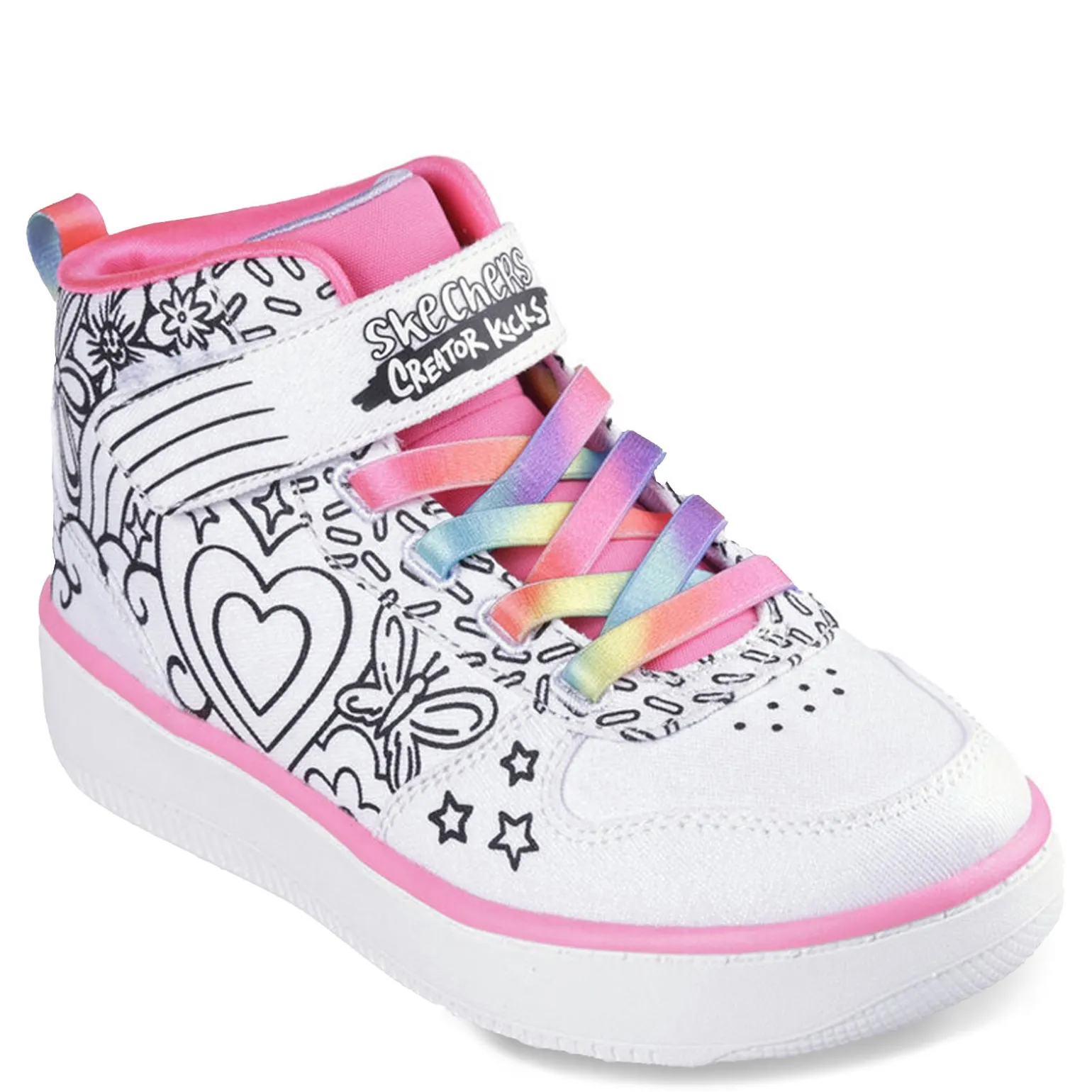 Girl's Skechers, Sport Court 92 - Color Me Kicks Sneaker - Little Kid & Big Kid