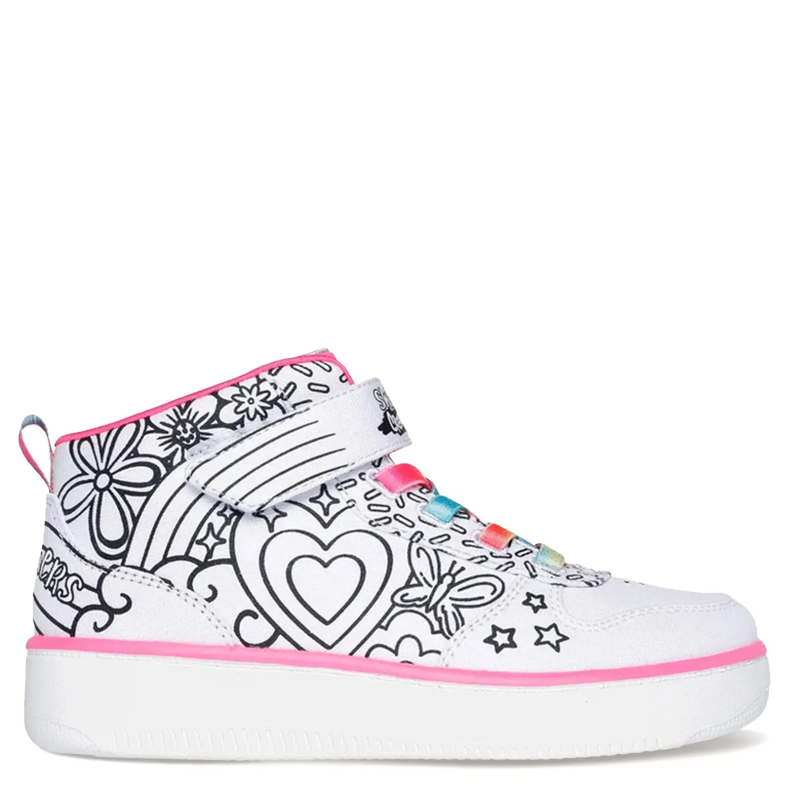 Girl's Skechers, Sport Court 92 - Color Me Kicks Sneaker - Little Kid & Big Kid