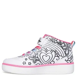 Girl's Skechers, Sport Court 92 - Color Me Kicks Sneaker - Little Kid & Big Kid