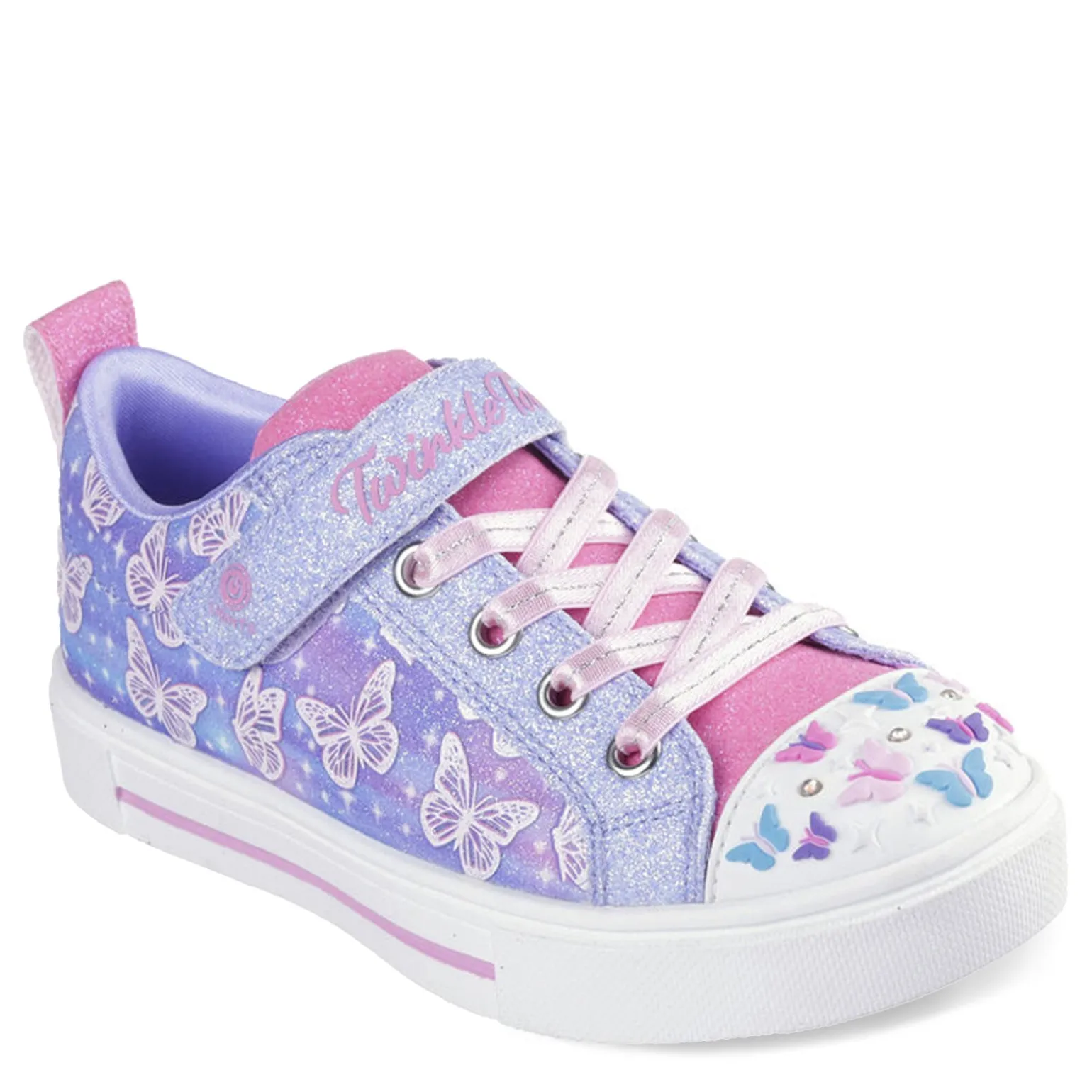 Girl's Skechers, Twinkle Toes: Twinkle Sparks - Ombre Flutter Sneaker - Little Kid