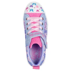 Girl's Skechers, Twinkle Toes: Twinkle Sparks - Ombre Flutter Sneaker - Little Kid