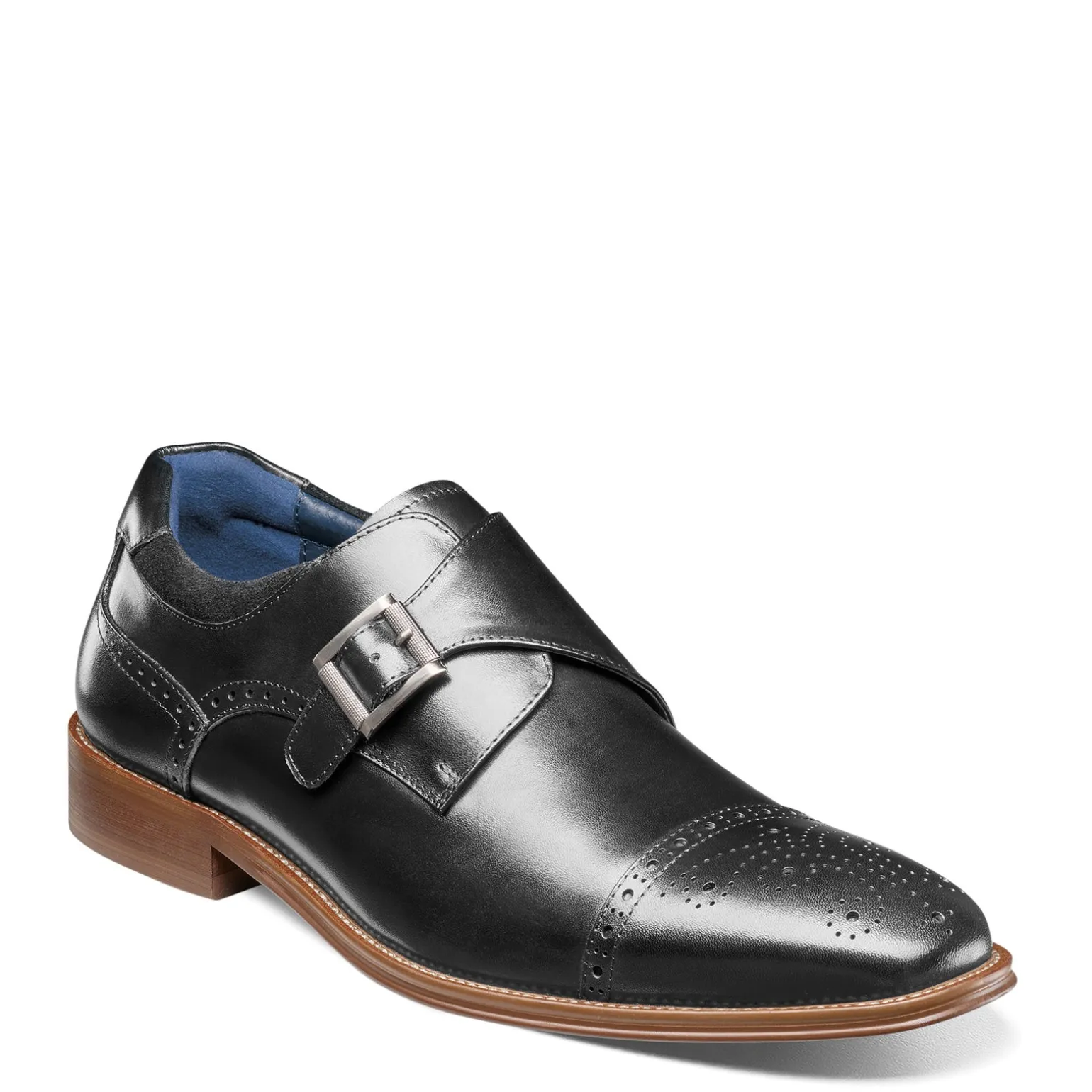 Men's Stacy Adams, Mathis Cap Toe Monk Strap