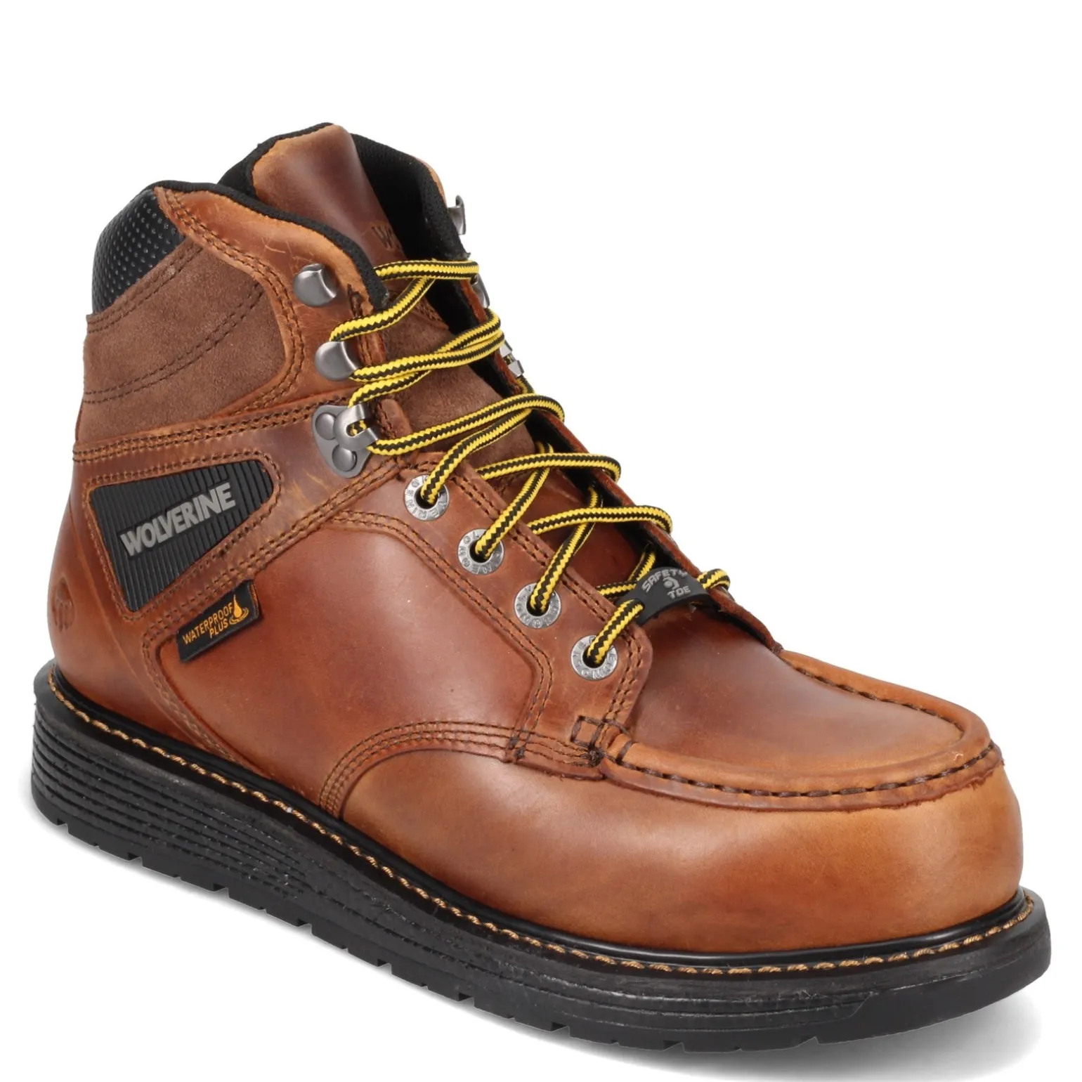 Men's Wolverine Boots, Hellcat Ultraspring Moc Toe Wedge Comp Toe Work Boot