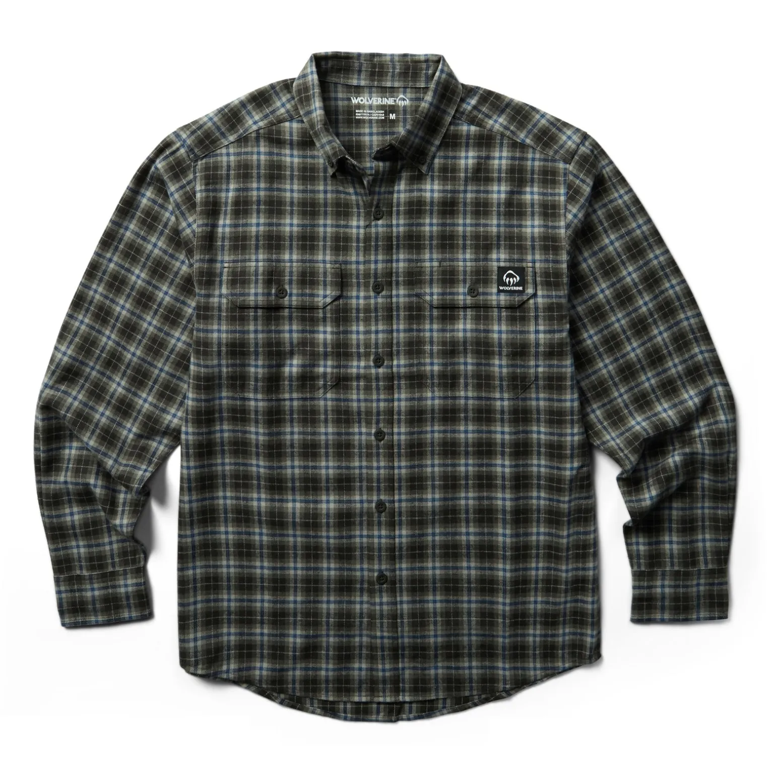 Men's Wolverine, Glacier Midweight Flannel Shirtweight Flannel Shirt