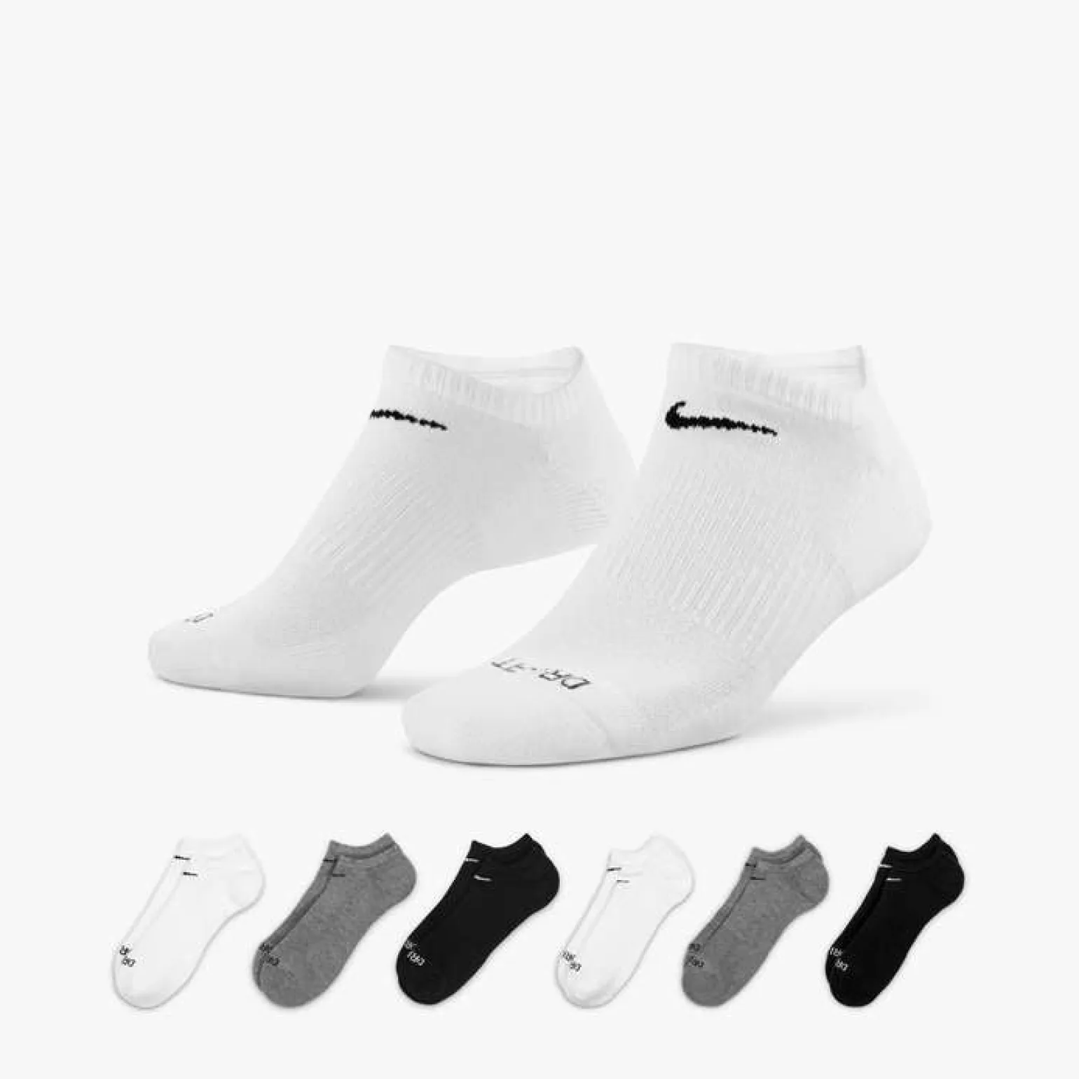 Nike, Everyday Plus Cushioned No Show Socks - 6 Pair