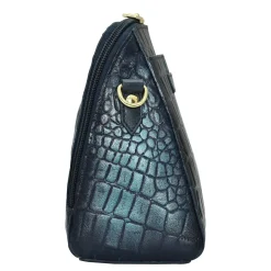 Women's Anuschka, Croc Embossed Zip Around Travel Organizer