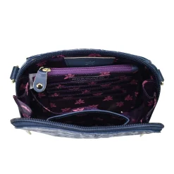 Women's Anuschka, Croc Embossed Zip Around Travel Organizer