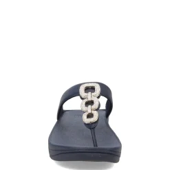 Women's FitFlop, Fino Crystal Chain Toe-Post Sandal