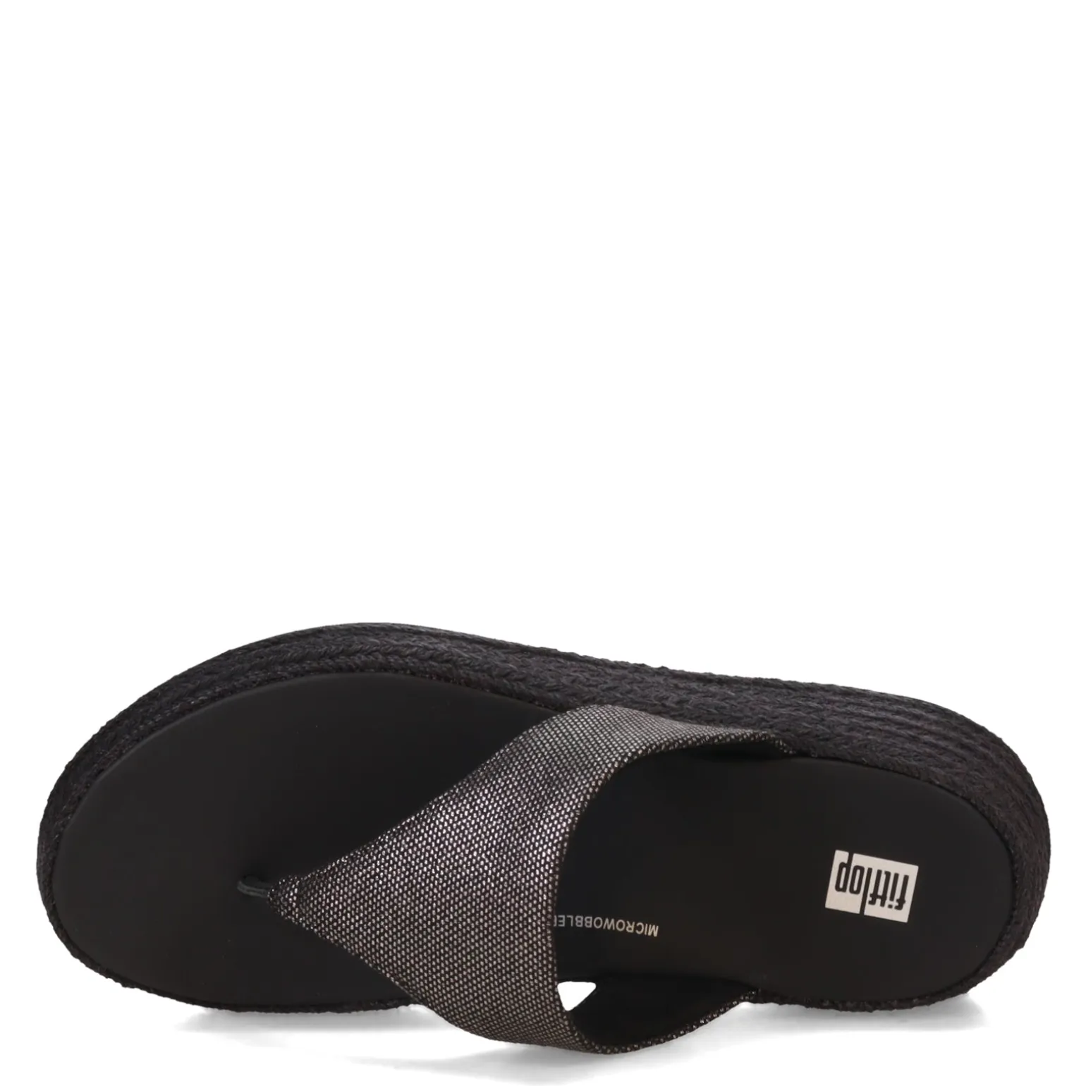 Women's FitFlop, F-Mode Espadrille Glitz Thong Sandal