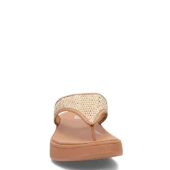 Women's FitFlop, F-Mode Woven Flatform Toe Post Sandal