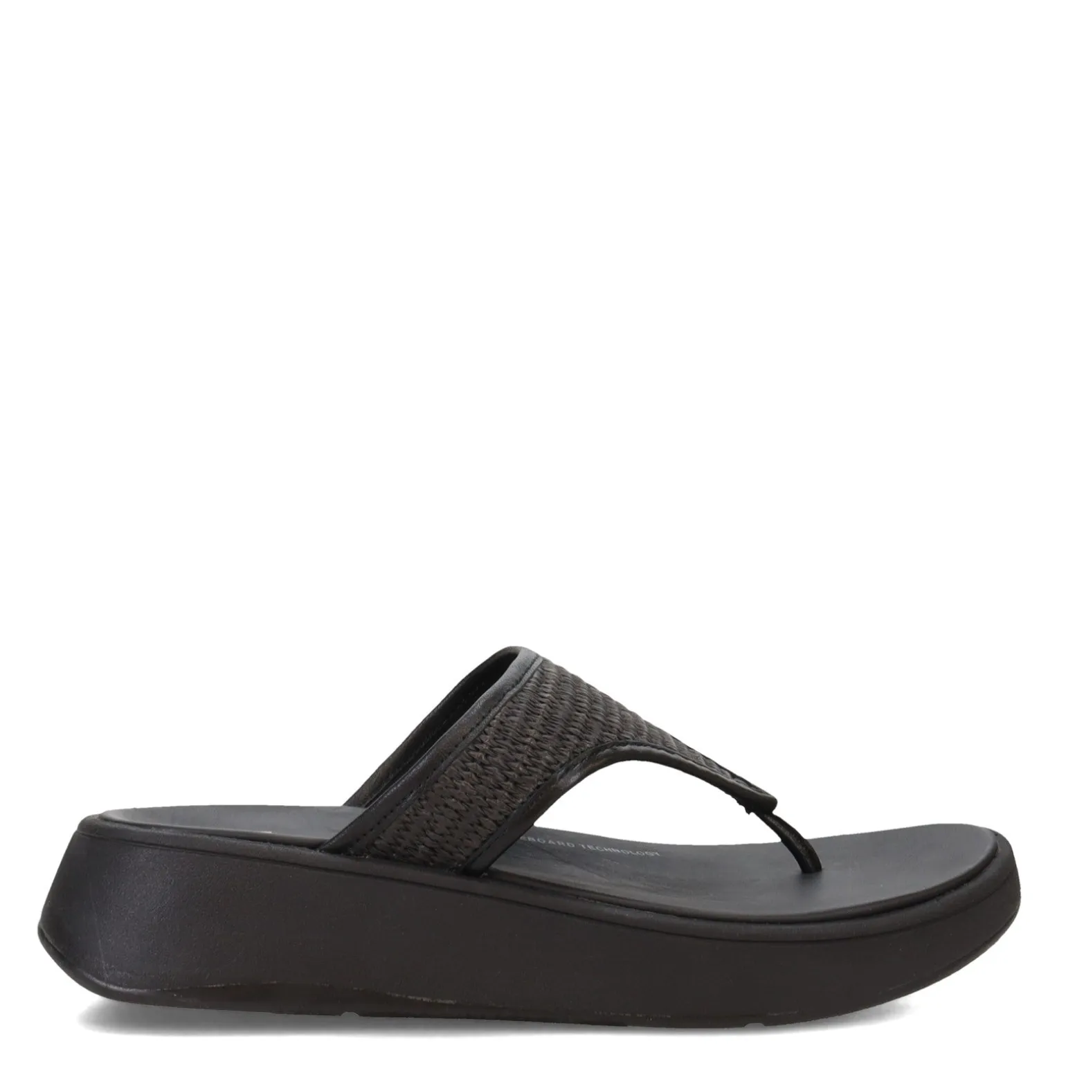 Women's FitFlop, F-Mode Woven Flatform Toe Post Sandal