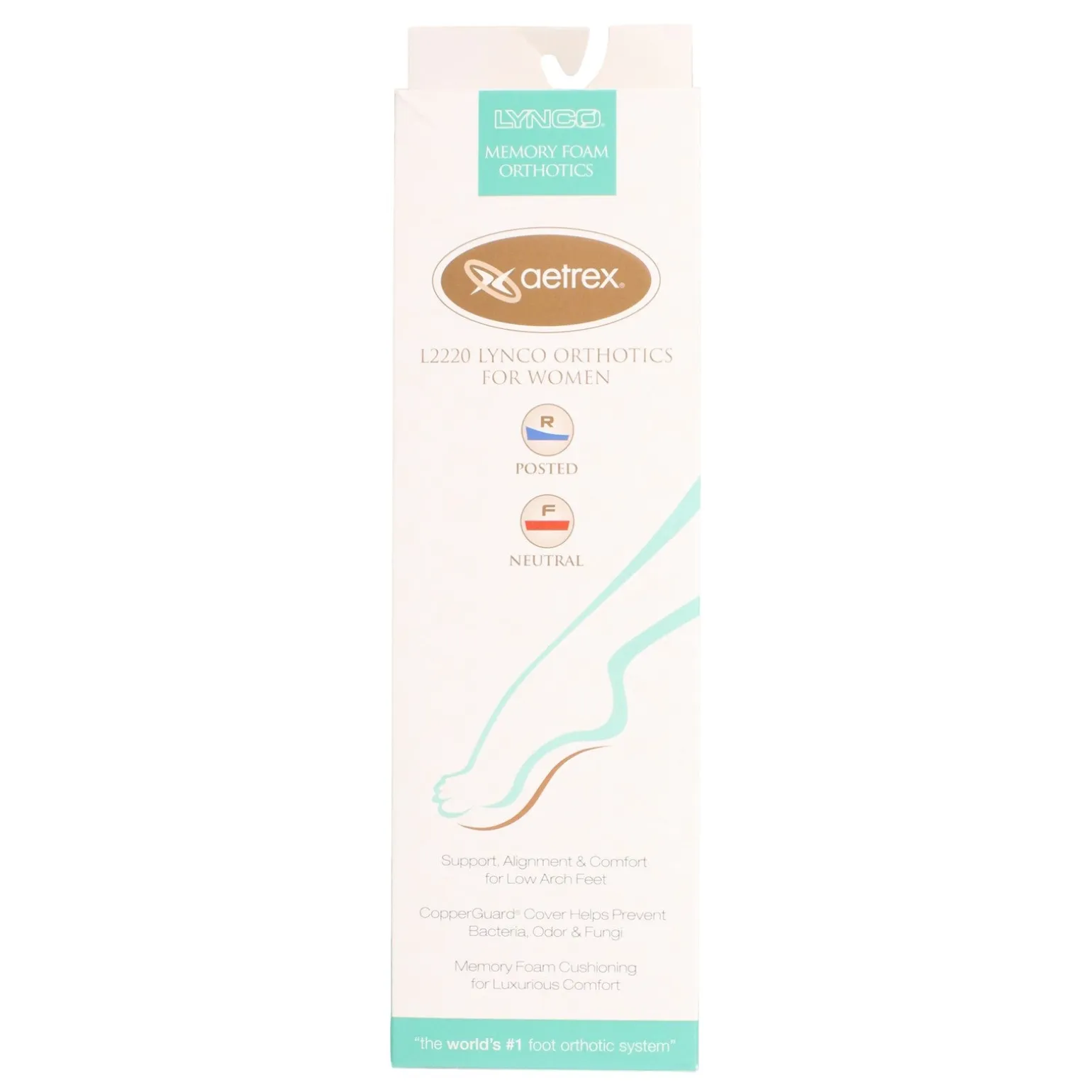 Women's Lynco by Aetrex, Memory Foam Ortho Post/Neutral