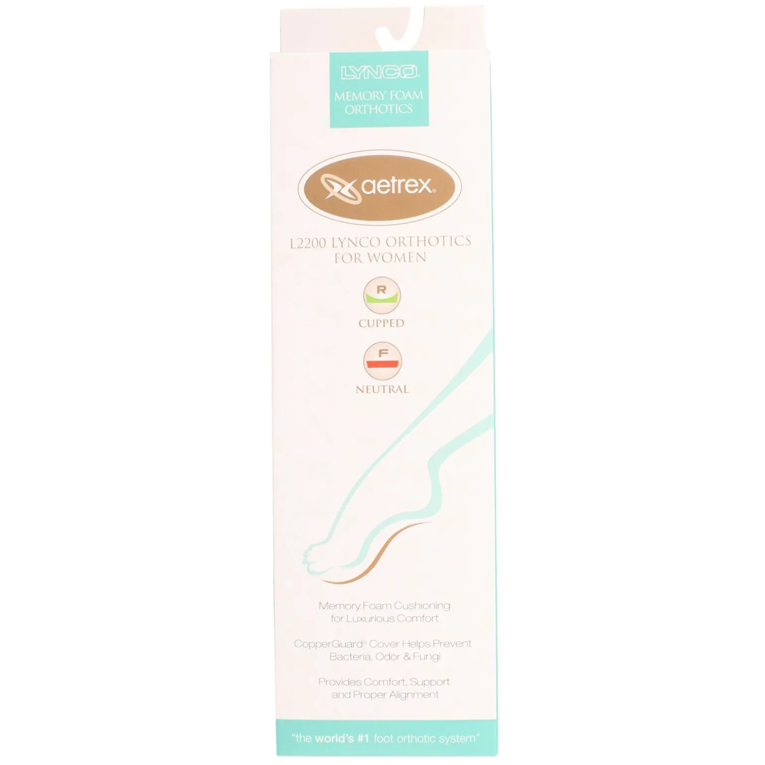 Women's Lynco by Aetrex, Memory Foam Ortho Cup/Neutral
