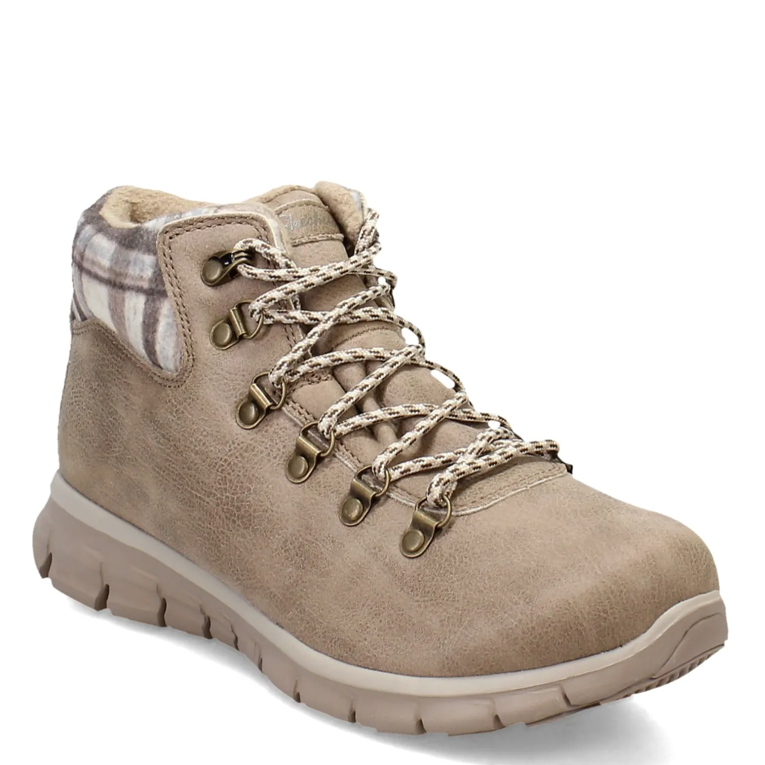 Women's Skechers, Synergy - Plaid Mood Boot